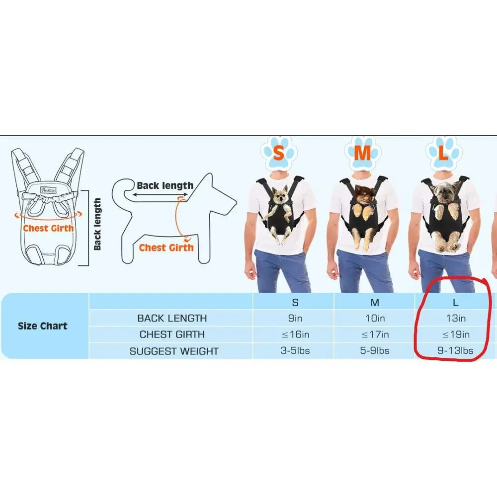 Pet Carrier Backpack Large Black Dog Cat Travel Legs Out Harness Bag